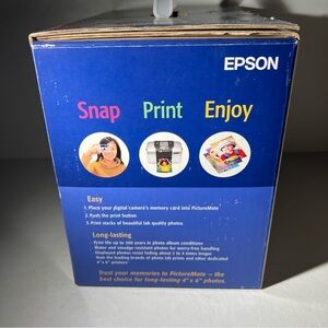 Epson PictureMate Personal Photo Lab - Blue and Multicolor